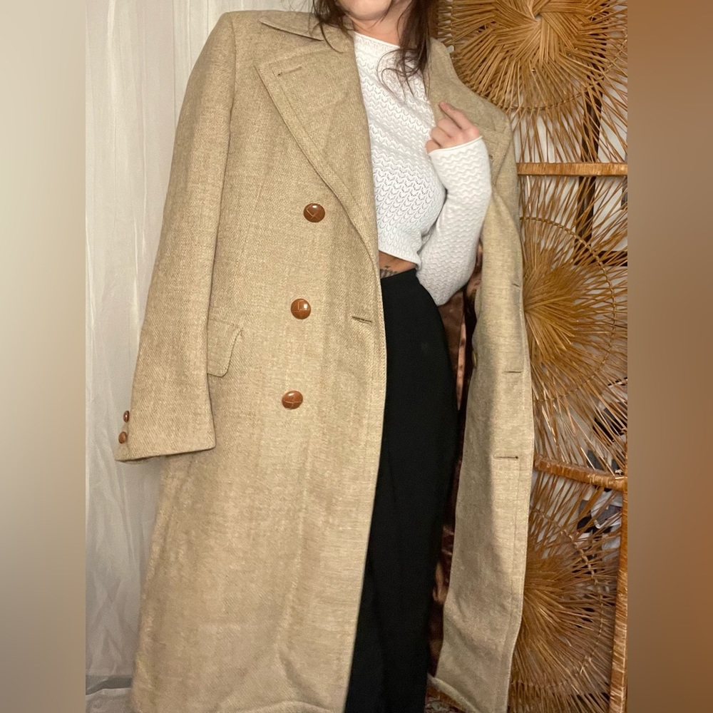 Vintage 100% Wool Hickey Freeman Peacoat